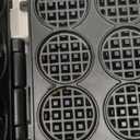 Mini Waffle Maker Machine, Tiny Waffle Bites Iron for Kids, Bake 8 x 2'' Tiny Waffle Bites, Small Waffle Maker, Compact & Easy Use, Non Stick Surface, Recipe Included, White