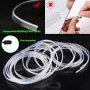 USB Car LED Lights, Interior Car Lights Strip 7 Colors Ambient Lighting with 118 inches Fiber Optic Music Sync Simple Installation EL Wire Lights (7 Colors/118 inches)