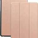 for Lenovo Tab One Tablet Case 8.7 Inch, PU Leather Protective Cover with Trifold Stand for Lenovo 8.7 Inch Tablets, Scratch Resistant, Auto Wake/Sleep (Rose Gold)