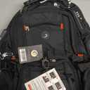 SHRRADOO Extra Large 50L Travel Laptop Backpack with USB Charging Port, College High School Backpack Airline Approved Business Work Bag Fits 17 Inch Computer for Men Women (Black)