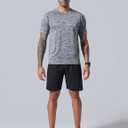 5 Pack Mens Active Quick Dry Crew Neck T Shirts | Athletic Running Gym Workout Short Sleeve Tee Tops Bulk (Blue, M)
