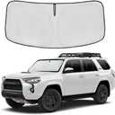 Windshield Sun Shade for Toyota 4Runner 2010-2024 2025 2026 Front Window Shade Custom Fit 4Runner Accessories Sun Visor Foldable Shade Blocks UV Rays Summer Must Have Car Accessories