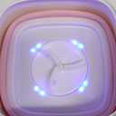 Portable Washing Machine, Mini 16L Foldable Washer and Dryer with 3 Modes Deep Cleaning, Upgraded Small Collapsible Laundry for Hotel, Apartment, Home and Travel - Pink