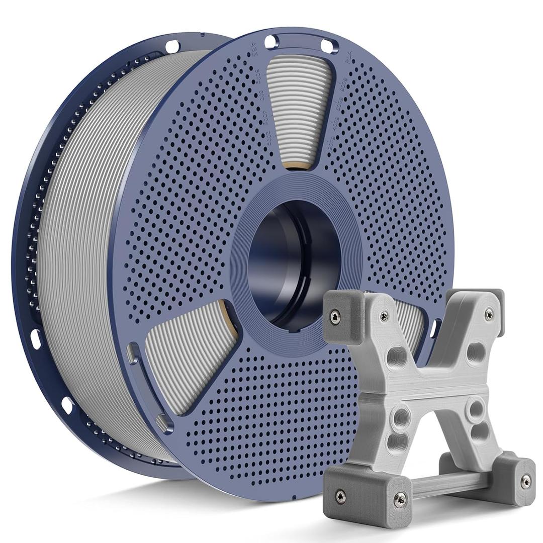 PETG Filament 1.75mm, Ultra Tough, Heat Optimized, Odorless, 1kg(2.2lbs) SUNLU PETG 3D Printer Filament, Dimensional Accuracy +/- 0.02mm, Space Grey