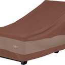 DUCKCOVERS Ultimate Waterproof 80 Inch Patio Chaise Lounge Chair Cover, Patio Furniture Covers (Mocha Cappuccino)