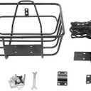 Wire Lift-Off Rear Basket Bicycle Rear Basket Iron Hanging Basket Thickened and Widened Bicycle Basket for Bicycles