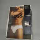 BOSS Mens 3-pack Classic Regular Fit Stretch Briefs (Black, M)