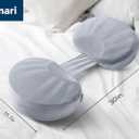 Pregnancy Pillow for Sleeping Memory Foam Maternity Pillow for Side Sleepers, Adjustable Travel Wedge Pillow Support for Back, Belly, and HIPS for Pregnant Women, Velvet Grey