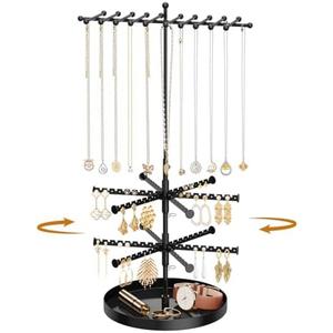 3 Tier Rotating Earring Holder Organizer
