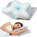 Cervical Neck Pillow - Ergonomic Side Sleeper Pillow for Pain Relief, Contour Cervical Pillow for Sleeping, Memory Foam Pillows for Neck Support, Orthopedic Bed Pillow for Back Stomach Sleepers