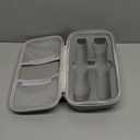 Wireless Microphone Case Compatible with JBL Wireless Two Microphone System, Handheld Dual Mic Travel Bag for Singing or Karaoke for Receivers, Adapters, AA Batteries (Lighting Grey)