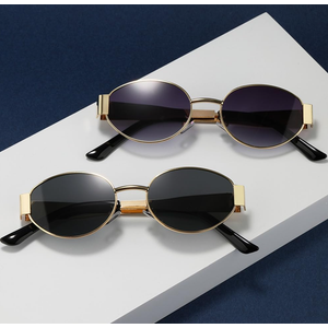 Sunglasses For Women And Men UV400 Sun Glasses Alloy Oval Eyewear