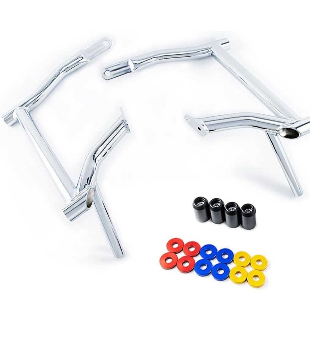 Saddle Bag Guards for Harley Touring Street Glide Road Glide Road King Electra/Ultra (2009-2025) (Chrome)