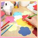 Honoson 1000 Pcs Spring Flowers Cutouts Paper 3.9 Inch Assorted Color Cut Outs Flowers Shaped Die Cuts Paper for DIY Craft Projects Back to School Classroom Bulletin Board Decor