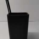 TIPGO Bathroom Trash Can with Lid, 10 Liter/ 2.6 Gallon Slim Garbage Can, Small Trash Bin Waste Basket with Pop-Up Lid for Kitchen, Bedroom, Living Room, Office (Black)