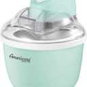 Maxi-Matic EIM-520 Automatic Easy, Homemade Electric Maker, Ingredient Chute, On/Off Switch, No Salt Needed, Creamy Ice Cream, Gelato, Frozen Yogurt, or Sorbet, 1 Quart, Blue (Spearmint)