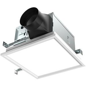 KAZE APPLIANCE SNP100HL9 | 100 CFM | 0.8 Sone | Energy Star Certified | Humidity Sensing | Dimmable 4000K LED | No Attic Access Required | Quiet Bathroom Ventilation Exhaust Extractor Fan