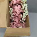 Thiccywoov 12 Pcs Delphinium Artificial Flowers, 33.5'' Long Stem Lifelike Faux Silk Flower Fake Look Real Bouquet for Tall Vase DIY Wedding Party Home Kitchen Arrangement Decor(Dusty Rose)