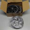 4 Sets Replacement Wheelchair Wheels for Walkers 7.5 Inch Wheelchair Front Wheels Anti Slip Walker Rubber Replacement for Stroller Casters Rollers Accessories