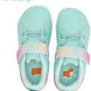 WateLves Toddler Little Kid Wide Barefoot The First Walking Shoes Girls Boys Leather Uniform Dress Shoes Lightweight Splay Naturally Minimalist Sneakers (Green)