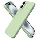 ORNARTO Compatible with iPhone 16 Plus Case 6.7, Slim Liquid Silicone 3 Layers Full Covered Soft Gel Rubber Phone Case Protective Cover 6.7 Inch, Cactus