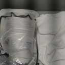 Beige White Pinch Pleated 96 Inch Curtains 2 Panel Set for Living Dining Room Neutral Thick Linen Semi Sheer Ceiling Track Curtain Light Filtering Privacy Bedroom Drapes Window Treatment W50xL96