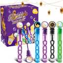 40Pcs Eid/Ramadan Mubarak Bubble Wands, Mini Bubble Wands for Eid Party Favors, Islamic Gift Toys for Girls Boys Kids Toddler Adults, Party Bag Stuffers Goodie Bag Filler, Classroom Prizes