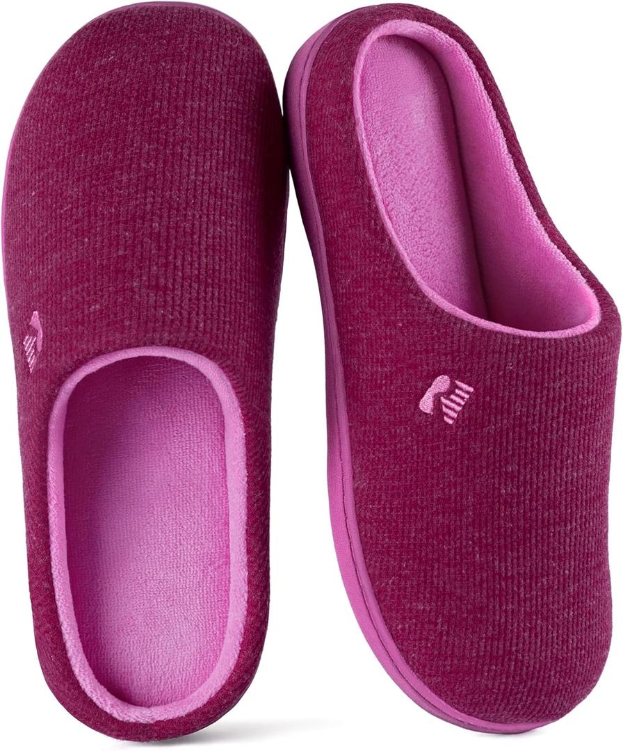 RockDove Women's Original Two-Tone Memory Foam Slipper (9-10)