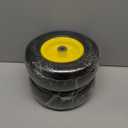 11x4.00-5" Lawn Mower Tire Flat Free Smooth Tires with 3/4" or 5/8" Bushings, 3.4"-5" Centered Hub Universal fit Lawn Mowers Zero Turn Front Tires with Universal Adapter Kit