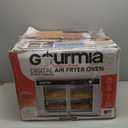 Gourmia French Door Air Fryer Oven - 37 Qt Large Capacity Convection Toaster Oven, FryForce 360, Digital Display, 12 Cooking Presets, Dehydrate, Fits 13 Pizza, Dishwasher-Safe, White