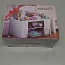 Marbrasse Pen Organizer with 2 Drawer, Multi-Functional Pencil Holder for Desk, Desk Organizers and Accessories with 5 Compartments + Drawer for Office Art Supplies (Black)