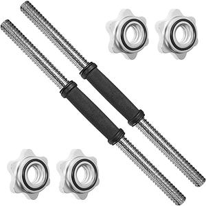 A2ZCARE Standard Dumbbell Handles, 1 inch Dumbbell Handles, Adjustable Dumbbells Handles 1 inch Pair Fit Weight Plate 1 inch - Multiple Options 14 to 24 inch