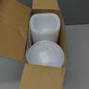 Homemory 4"x12" Outdoor Waterproof Flameless Candles with Timers and Remote Control, Battery Operated Candles, LED Plastic Candles, Ivory White, Set of 2