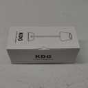 KDG 2 Pack Cordless Table Lamp, Portable LED Desk Lamps, 5000mAh Battery Operated, 3 Color Stepless Dimming Up, for Restaurant, Bedroom, Outdoor Camping, Coffee Shop, Night Light, Rechargeable (Black)