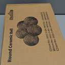 Stanbroil Ceramic Balls - 5" Round Fire Stones for Fire Pit Fire Bowl and Fireplace - Set of 6, Beige