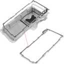 Oil Pan Gasket Set Replacement for 4.8L 5.3L 6.0L 6.2L Chevy Silverado, Suburban, Tahoe, Trailblazer, GMC Sierra, Yukon, Cadillac Escalade, Replace #12612350 OS30693R