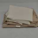 Pack of 2: BRILLMAX 5 Pack Beige Tablecloths for 6 Foot Rectangle Tables 60 x 102 Inch - 6ft Rectangular Bulk Linen Polyester Fabric Washable Cloth Cover for Wedding Reception Banquet Birthday Party, BRILLMAX 1 Pack Ivory Tablecloths for 6 Foot Rectangle Tables 60 x 102 Inch