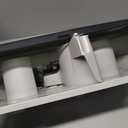 Tork Twin Jumbo Toilet Paper Roll Dispenser Smoke T22, Refill Indicator Window, 56TR