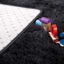 Noahas Large Fluffy Black 5x7 Area Rugs for Living Room Bedroom,Thick Shag Throw Rug,Big Soft Shaggy Bedside Non-Slip Plush Dorm Nursery Kids Carpet