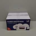 JOLLY CHEF 24 Pack 12 Oz Disposable Plastic Wine Glasses. Shatterproof, Unbreakable, Crystal, Stemless Plastic Wine Cups for Party, Halloween, Christmas