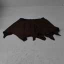 TZLDN Womens Flowy Mini Skirt with Shorts Fairy Y2K Asymmetrical Pirate Skort Trendy Sexy Rave Festival Outfits Going Out (Small, C0-brown)