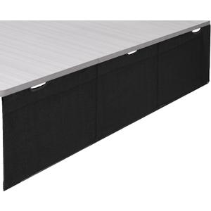 VIVO Black 71 inch Under Desk Privacy and Cable Management Organizer Sleeve, Wire Hider Kit Panel System, DESK-SKIRT-71