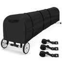 Swimming Pool Solar Reel Cover, 16Ft UV Resistant Inground Pool Solar Protective Blanket Reel Cover 420D Heavy Duty Waterproof Winter Solar Blanket Reel Roller Covers Protector (16 Ft, Black)