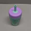 Fimibuke Kids & Toddler Cups Spill Proof, 12 OZ Insulated Sippy Cups for Toddlers Boys Girls, BPA-Free Toddler Straw Tumbler, Stainless Steel Kids Water Bottle with Twist Lids & Silicone Straw, 1 Pack (Mermaid)