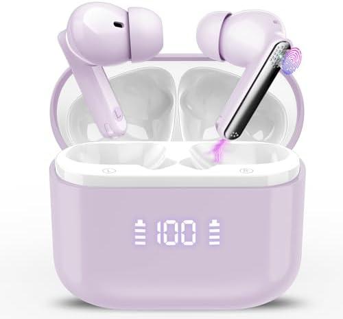 Ai Translation Earbuds Real Time with Audio and Video Calls, 3-in-1 Translator Earbuds with 6 Translation Modes/164 Languages/No Subscription Required, 48H Headphones Translator, Taro Purple Ai Translation Earbuds Real Time with Audio and Video Calls, 3-in-1 Translator Earbuds with 6 Translation Modes/164 Languages/No Subscription Required, 48H Headphones Translator, Taro Purple