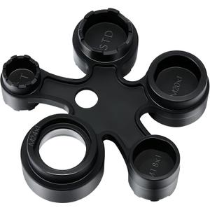 Enhon 13 in 1 Faucet Aerator Removal Tool, Metal Aerator Key Wrench for Hidden Threaded TF, TJ, TT, JR, STD and Cut Side/Round with Housing M16 M18 M20 M22 M24 M28 (Black Mist)