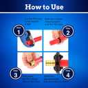 New Age America 25pcs 1/2" Tee PEX Fittings AquaFlow 360 | 25 PC | Brass | Barb PEX Fittings for Pipe | Lead-Free Brass | NSF, UPC, CUPC, ASTM F1807 Certified