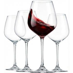 Paksh Novelty Italian Red Wine Glasses - 18 Ounce - Wine Glass Clear (Set of 4)