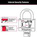 Master Lock Covered Padlocks with Key, Outdoor Locks, 2 Pack, 141T