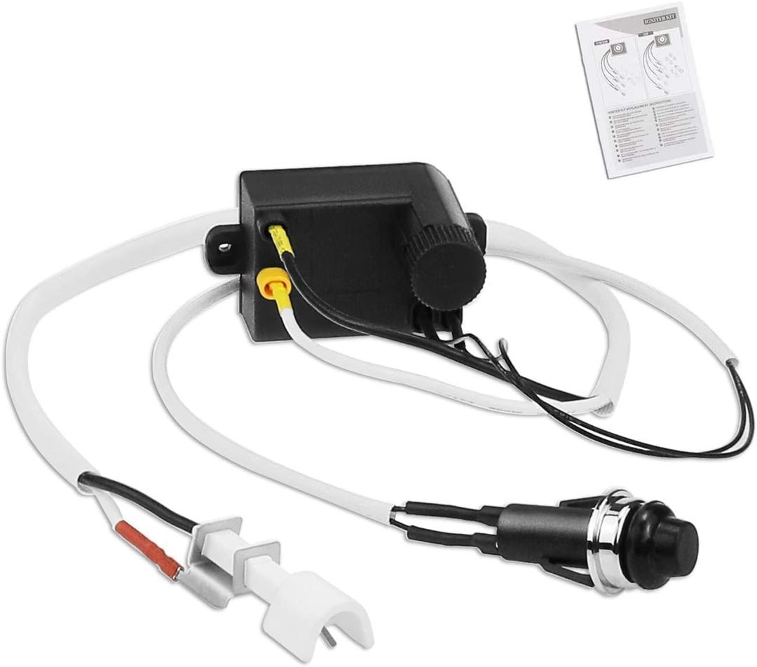 Uniflasy 7642 Grill Igniter Button for Weber Spirit 210 & Spirit 310 Grill Models with Up Front Controls (Model Years 2013 and Newer), Igniter Kit for Models E-210, S-210, E-310, SP-310